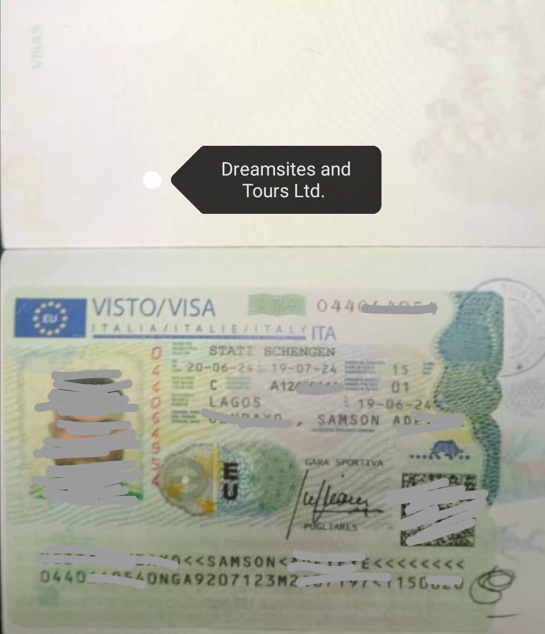 Visa vistor